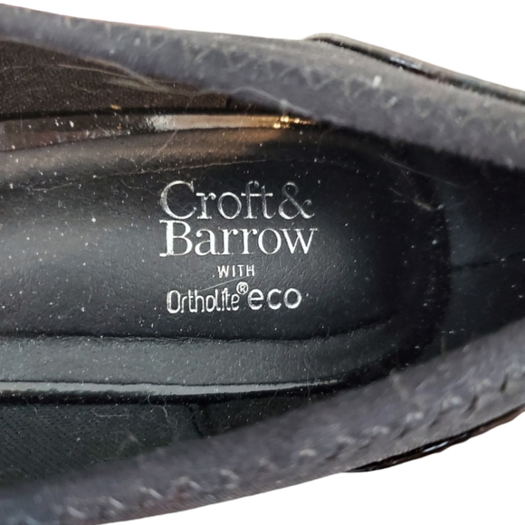 Croft & Barrow Women's Landscape Slip On Ballet Wedge Shoes Black Size 9 1/2 Med - Picture 11 of 13